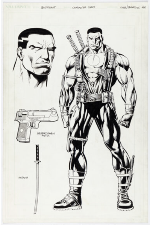 Bloodshot VH1 Illustration by Sean Chen sold for $960. Click here to get your original art appraised.
