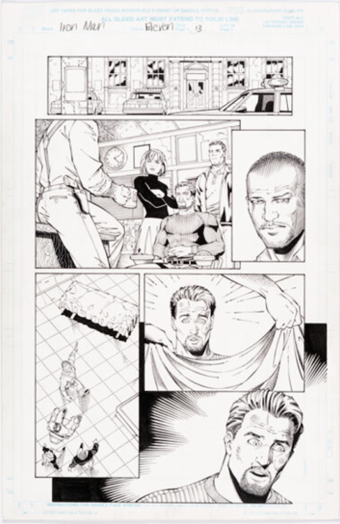 Iron Man #11 Page 13 by Sean Chen sold for $250. Click here to get your original art appraised.