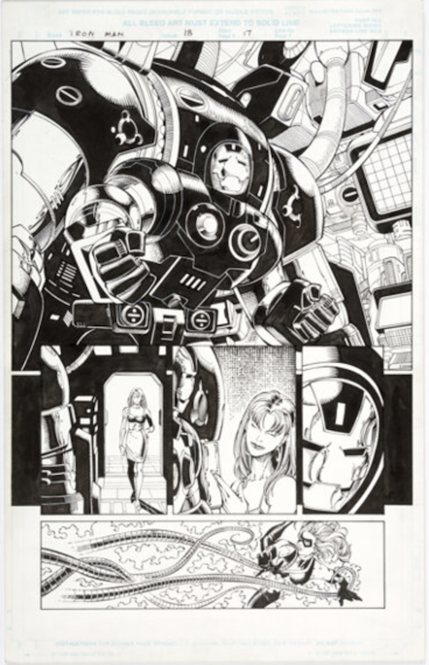 Iron Man #18 Page 17 by Sean Chen sold for $530. Click here to get your original art appraised.
