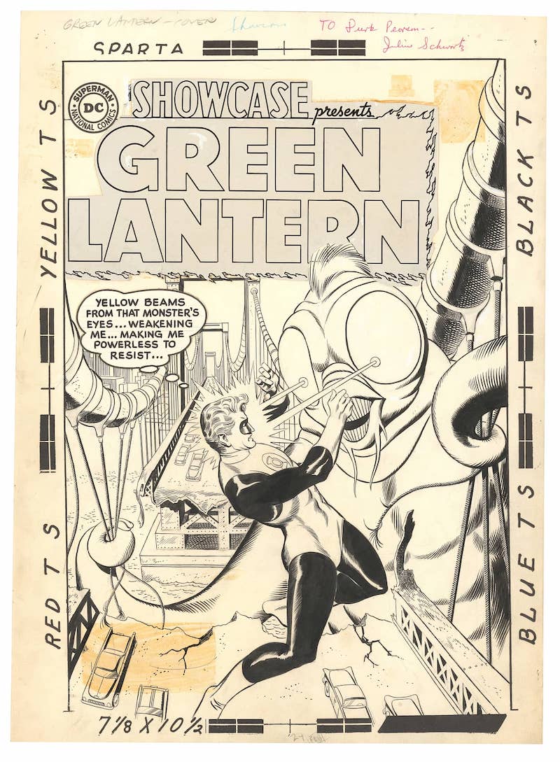 Showcase #24: third appearance of Green Lantern in the Silver Age. Gil Kane art. Click to see value