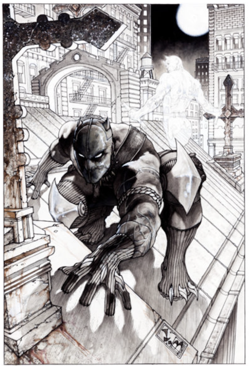Black Panther: The Man Without Fear #513 Cover Art by Simon Bianchi sold for $2,210. Click here to get your original art appraised.