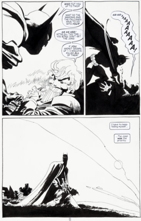 Batman: Dark Victory #8 Page 19 by Tim Sale sold for $3,940. Click here to get your original art appraised.