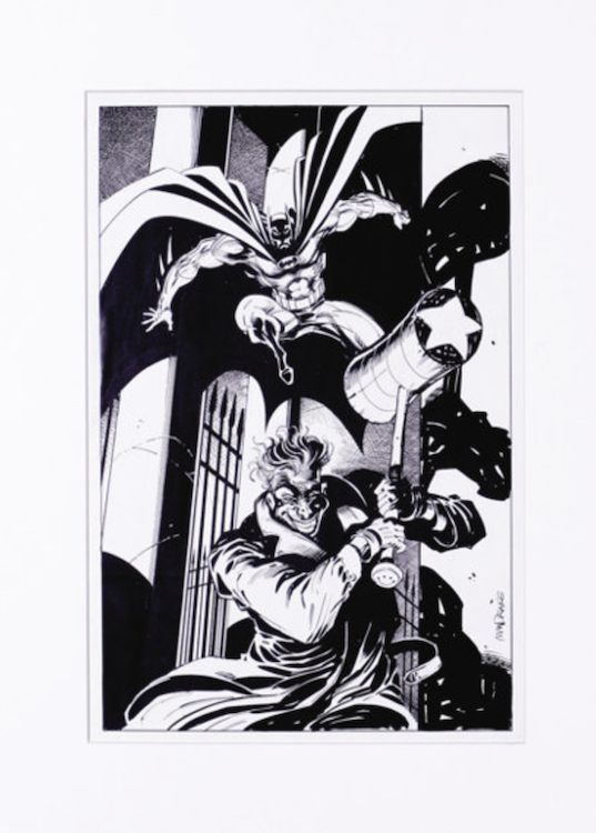 Batman and Joker Illustration by Tom Mandrake sold for $480. Click here to get your original art appraised.