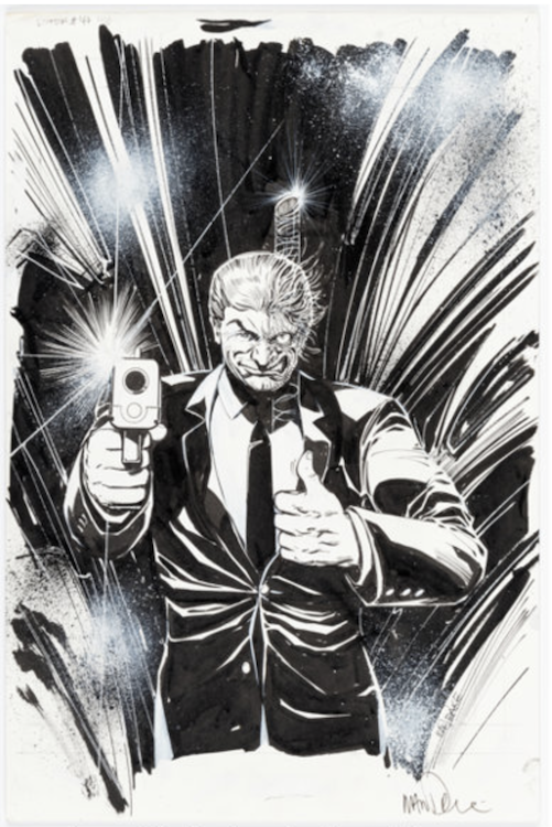 Legends of the Dark Knight #45 and $46 Cover Art by Tom Mandrake sold for $1,020. Click here to get your original art appraised.