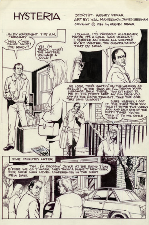 American Splendor Complete 11-Page Story by Val Mayerik sold for $835. Click here to get your original art appraised.