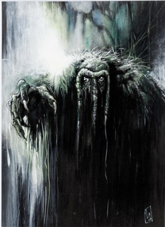 Man-Thing Illustration by Val Mayerik sold for $2,150. Click here to get your original art appraised.