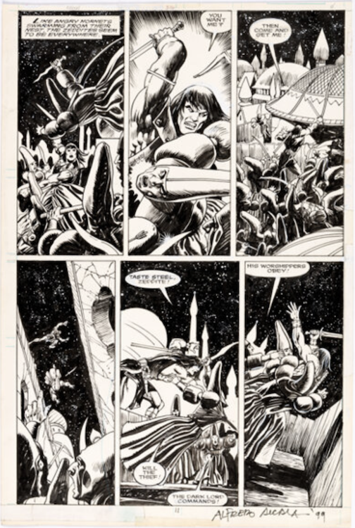 Conan the Barbarian #216 Page 8 by Val Semeiks sold for $275. Click here to get your original art appraised.