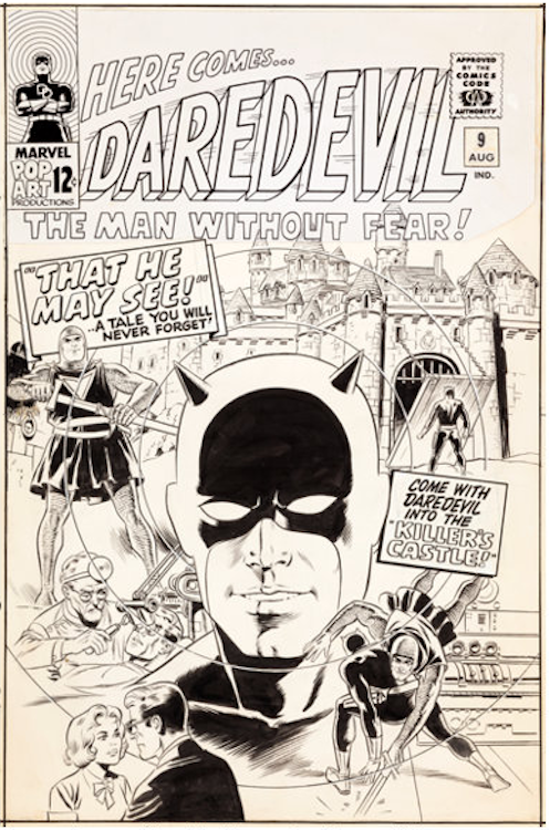Daredevil #9 Cover Art by Wally Wood sold for $149,375. Click here to get your original art appraised.