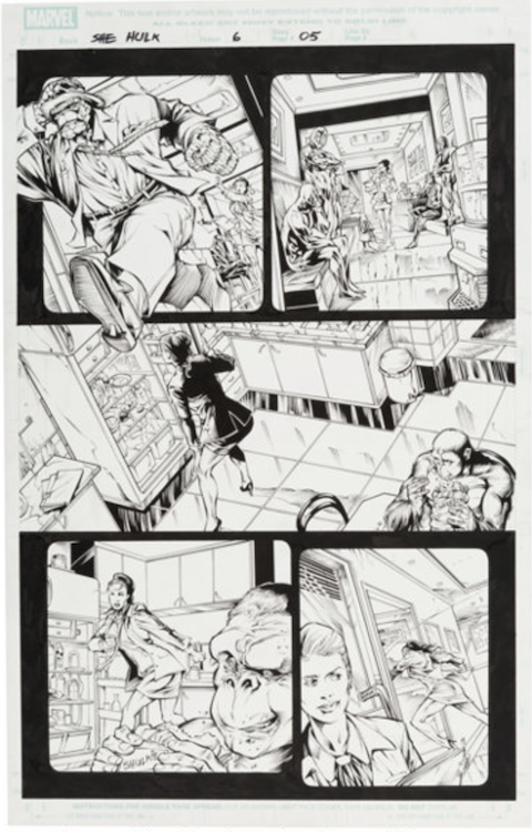 She-Hulk Volume 2 #6 Page 5 by Will Conrad sold for $105. Click here to get your original art appraised.